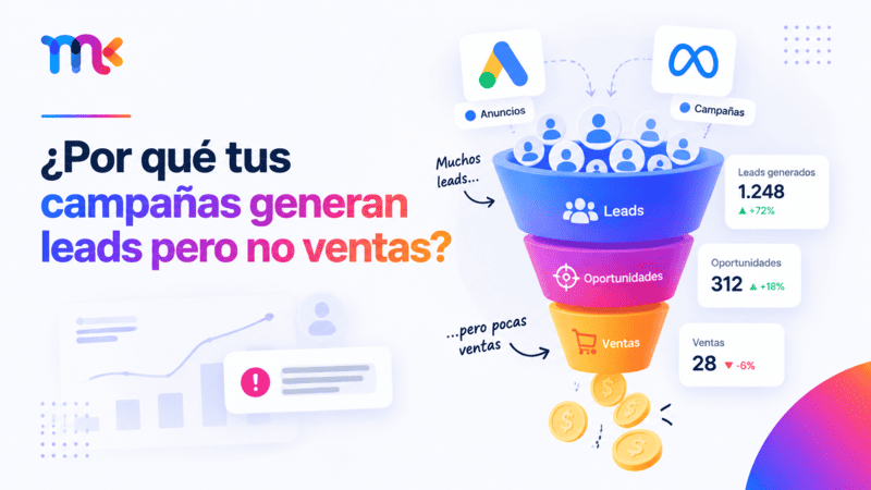 ¿Por qué tus campañas generan leads pero no ventas?